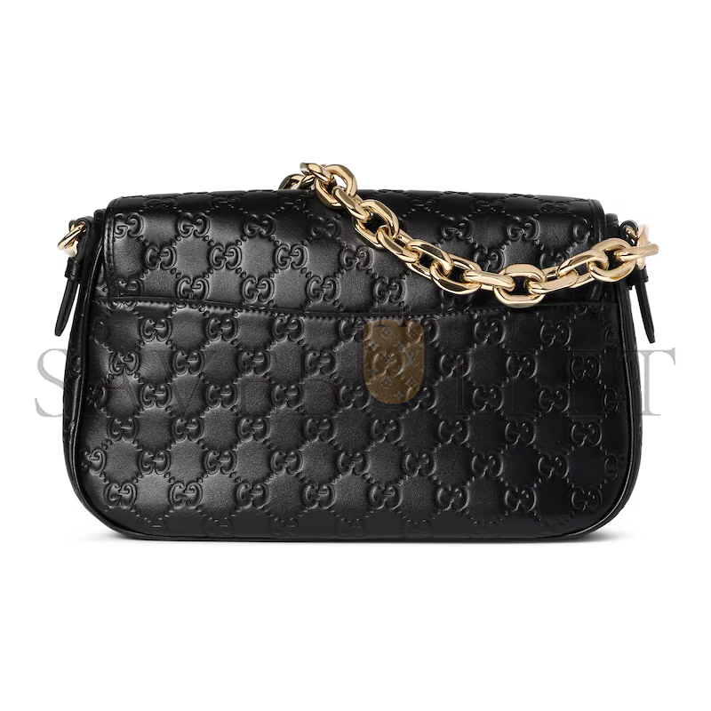 G*u*i gg emblem medium shoulder bag 848882 (28*17*9cm)